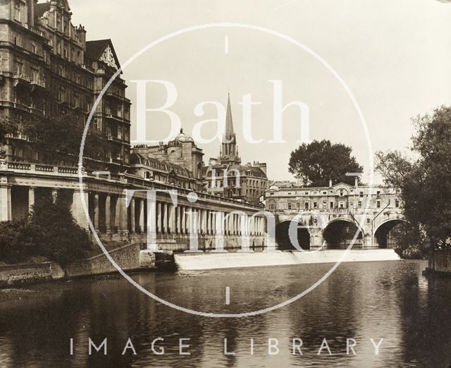 Empire Hotel, Grand Parade and Pulteney Bridge, Bath c.1937