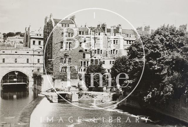 Pulteney weir, Bath c.1955