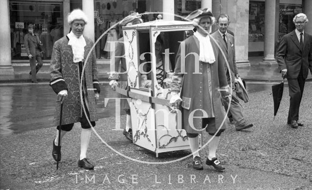 A ceremonial event at the Cross Bath, Bath 1977