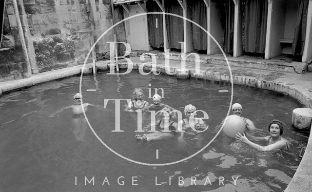 The Bath Swimmers in the Cross Baths, Bath 1978