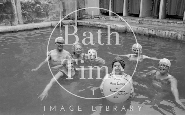 The Bath Swimmers in the Cross Baths, Bath 1978