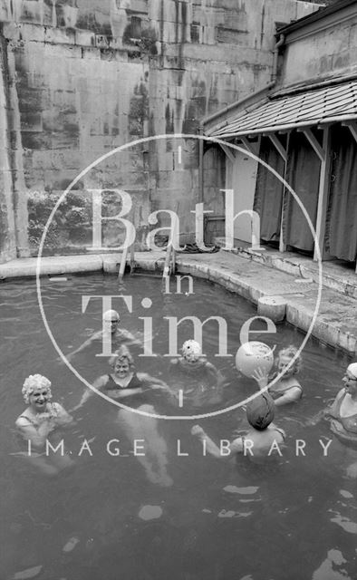 The Bath Swimmers in the Cross Baths, Bath 1978