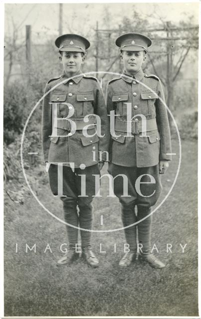 The photographer's twins in army uniform c.1922