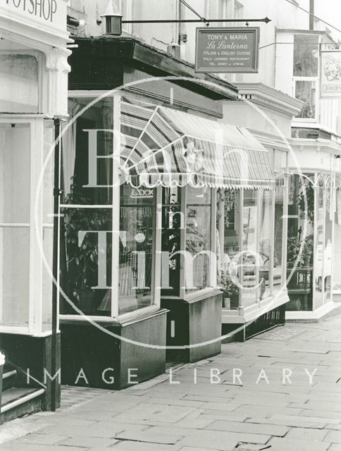 La Lanterna Restaurant, 4, Saville Row, Bath 1991