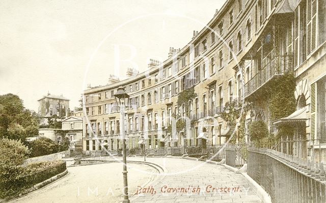 Cavendish Crescent, Bath 1907