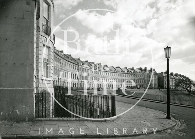 View of Lansdown Crescent, Bath c.1950