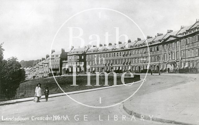 Lansdown Crescent, Bath c.1912