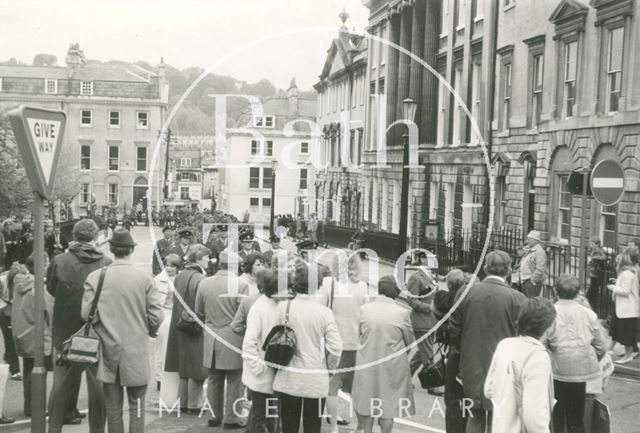 R.A.F. parade around Queen Square, Bath c.1996?