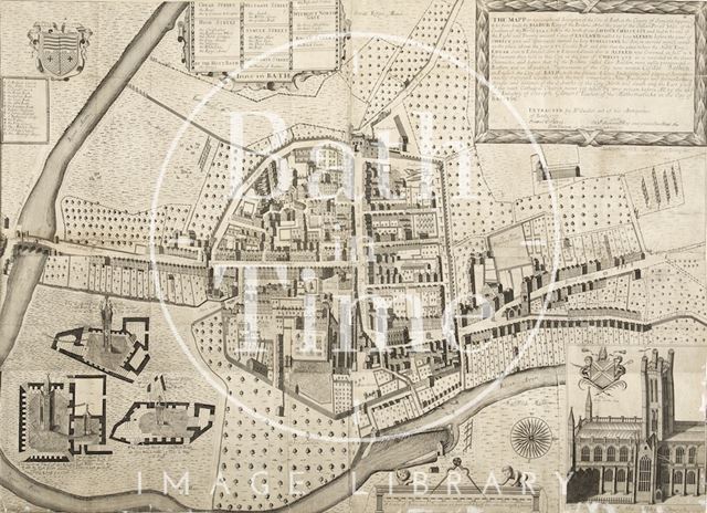 Map of the City of Bath 1731