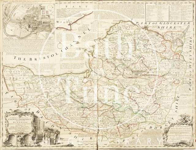 An Improved Map of the County of Somerset 1735