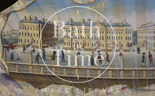 Fan view of North Parade, Bath 1749 - detail