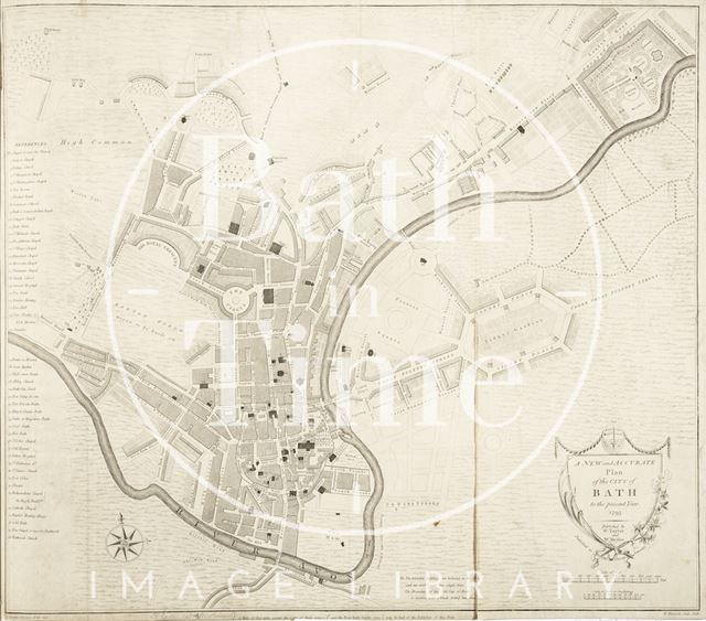 A New and Accurate Plan of the City of Bath to the present year 1793