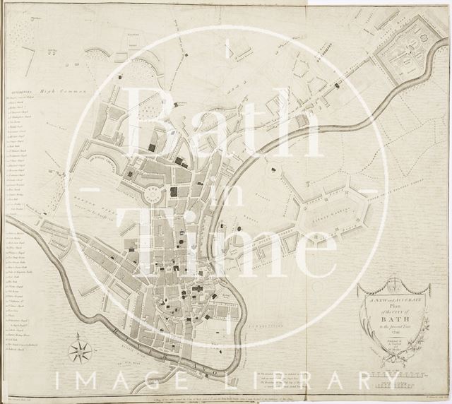 A New and Accurate Plan of the City of Bath to the present year 1796