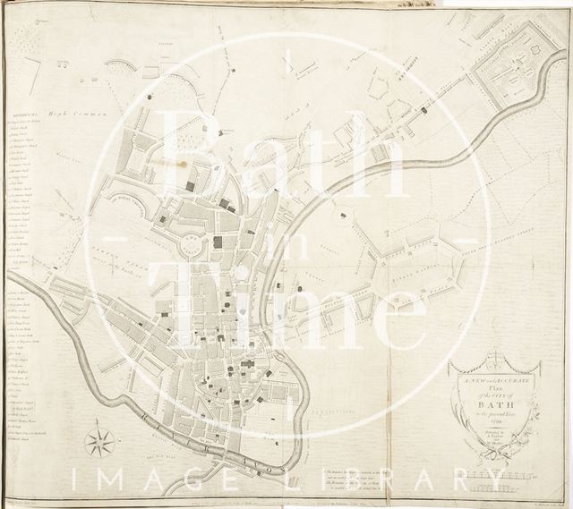 A New and Accurate Plan of the City of Bath to the present year 1799