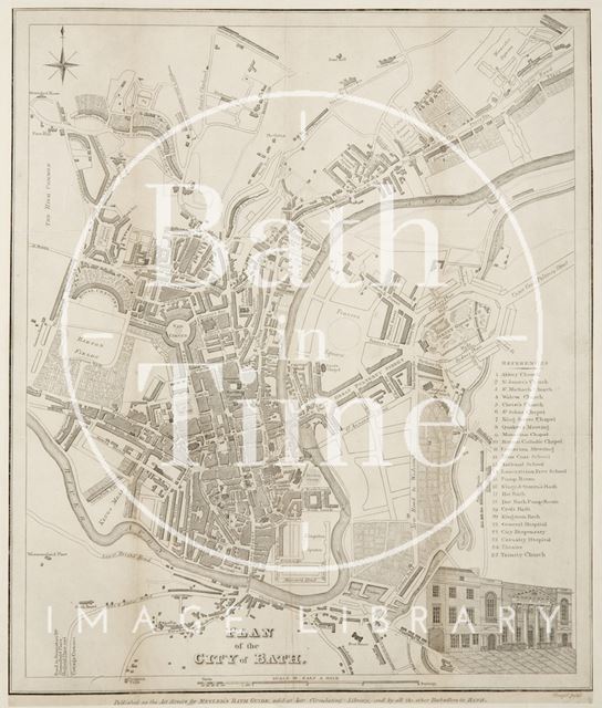 Plan of the City of Bath 1828