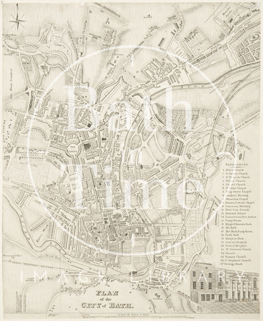 Plan of the City of Bath 1843