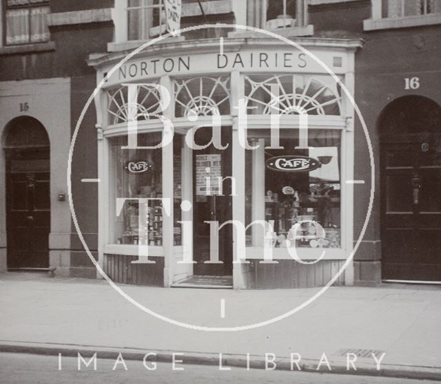 Norton Dairies, 16, Argyle Street, Bath c.1900