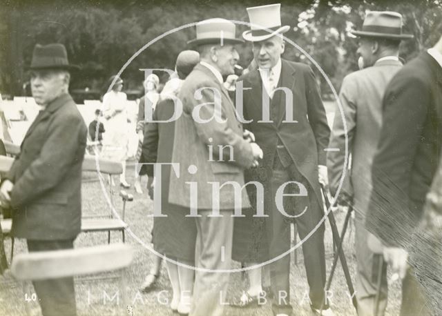 Attendees at the mayoral garden party, Royal Victoria Park, Bath 1929