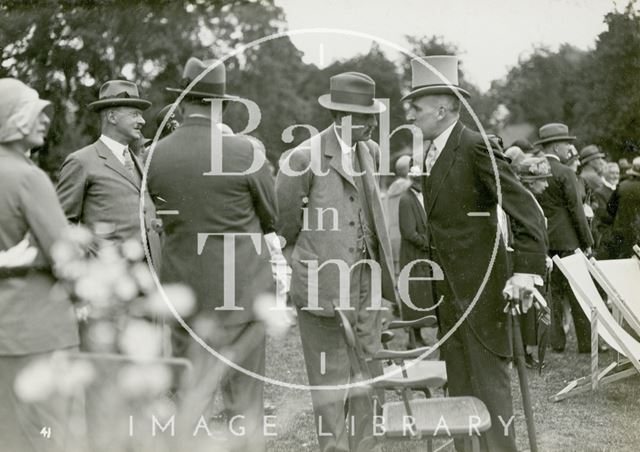 Attendees at the mayoral garden party, Royal Victoria Park, Bath 1929