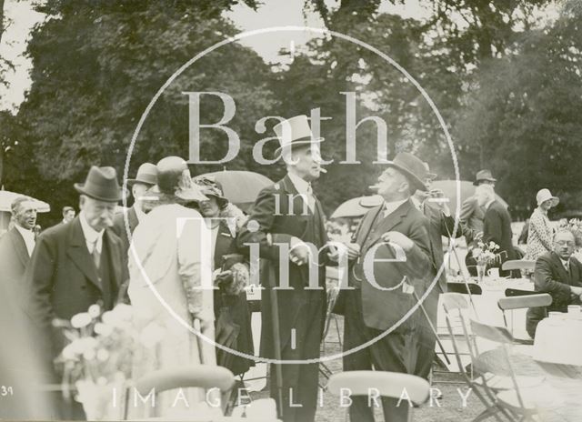 Attendees at the mayoral garden party, Royal Victoria Park, Bath 1929