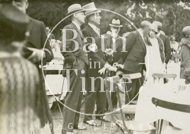 Attendees at the mayoral garden party, Royal Victoria Park, Bath 1929