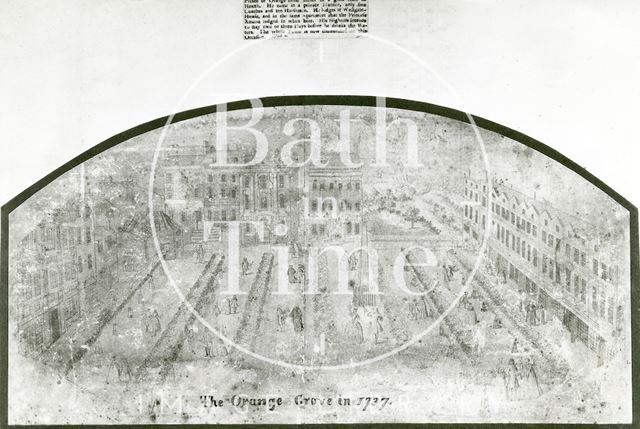 Fan view of Orange Grove, Bath 1737