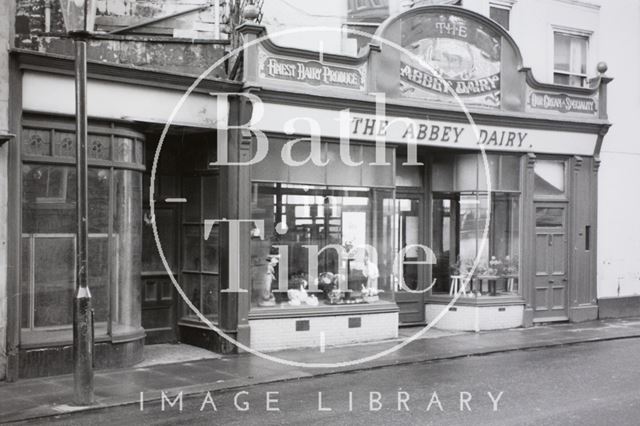 The Abbey Dairy, 1, Lower Borough Walls, Bath 1966