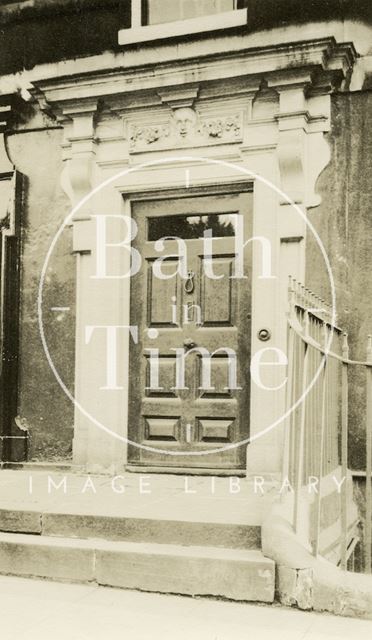 Doorway, 12, Queen Square, Bath c.1915