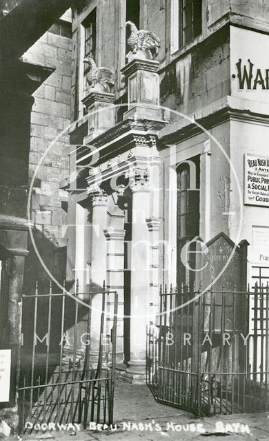 Doorway, Beau Nash's House, 9, St. John's Place, Bath 1912