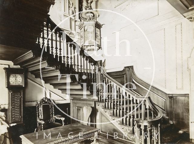 Staircase, 15, Queen Square, Bath c.1903