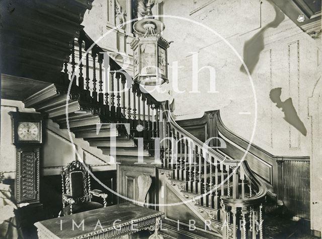 Staircase, 15, Queen Square, Bath c.1903