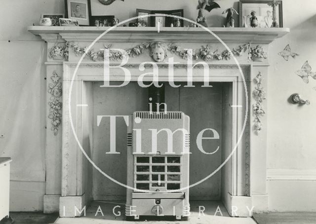 Fireplace, 6, The Circus, Bath c.1960