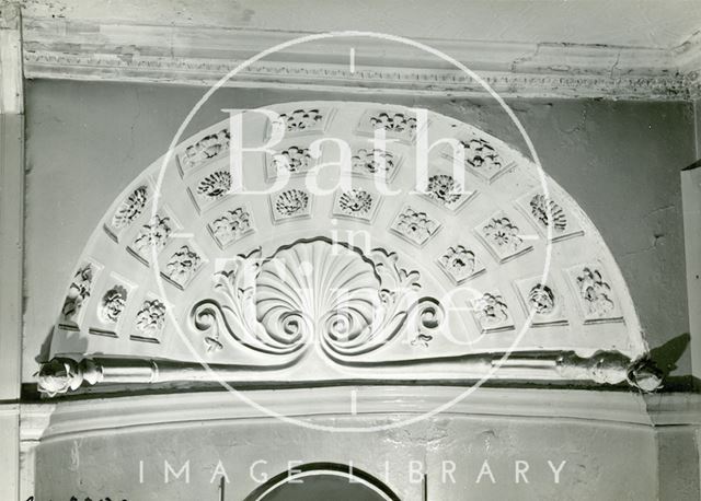 Plasterwork, 24, Queen Square, Bath c.1960?