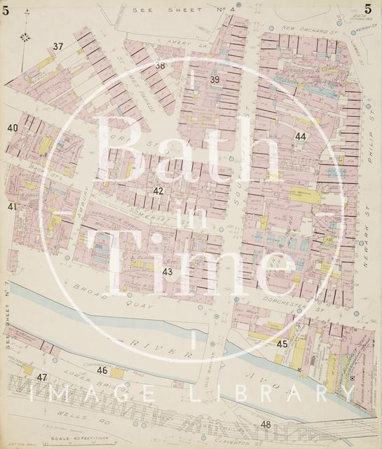 Page 5 Goad Insurance Map of Bath 1902