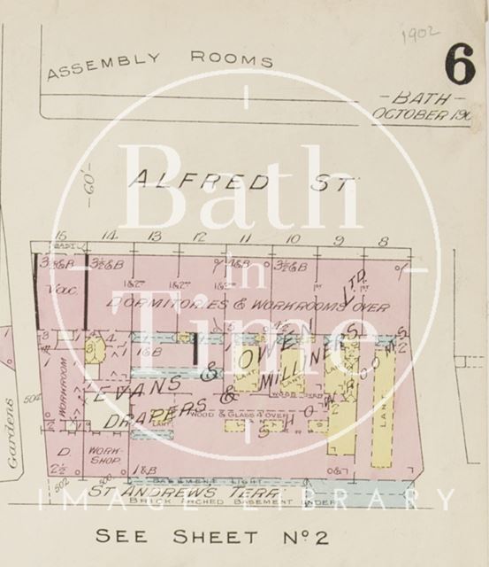 Page 6a Goad Insurance Map of Bath 1902