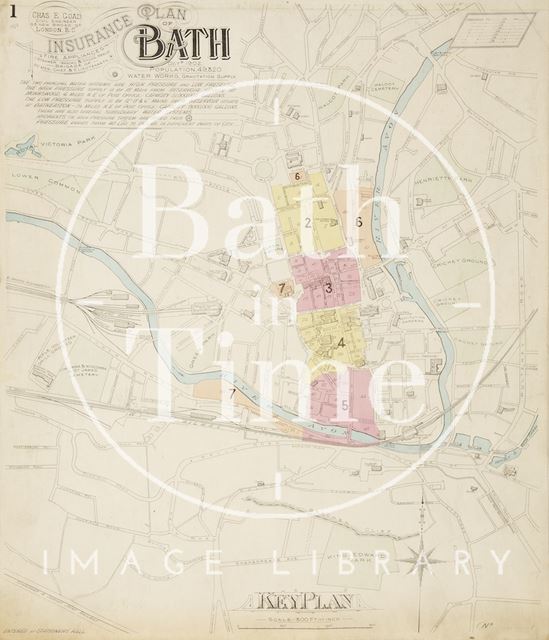 Page 1 Goad Insurance Map of Bath 1924