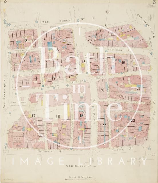 Page 3 Goad Insurance Map of Bath 1924