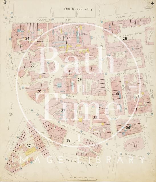 Page 4 Goad Insurance Map of Bath 1924