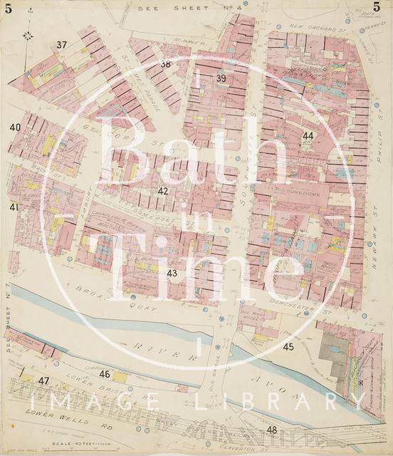 Page 5 Goad Insurance Map of Bath 1924