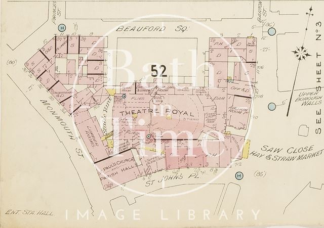 Page 7c Goad Insurance Map of Bath 1924