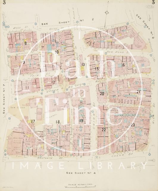 Page 3 Goad Insurance Map of Bath 1930