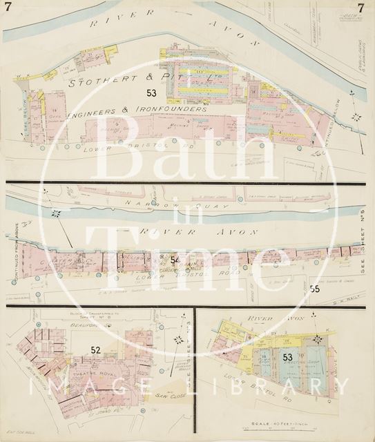 Page 7 Goad Insurance Map of Bath 1930