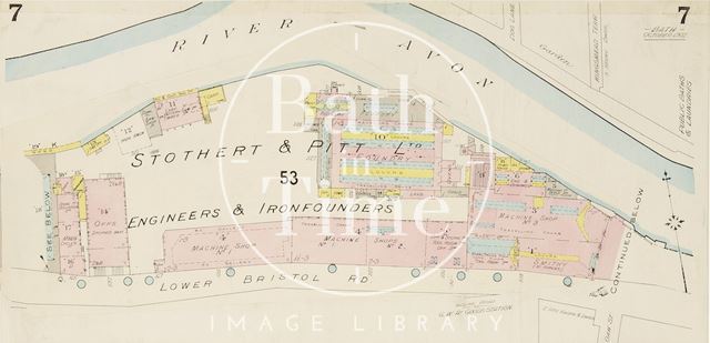 Page 7a Goad Insurance Map of Bath 1930