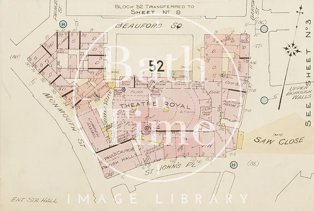 Page 7c Goad Insurance Map of Bath 1930