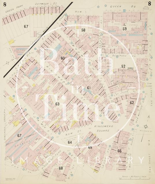 Page 8 Goad Insurance Map of Bath 1930