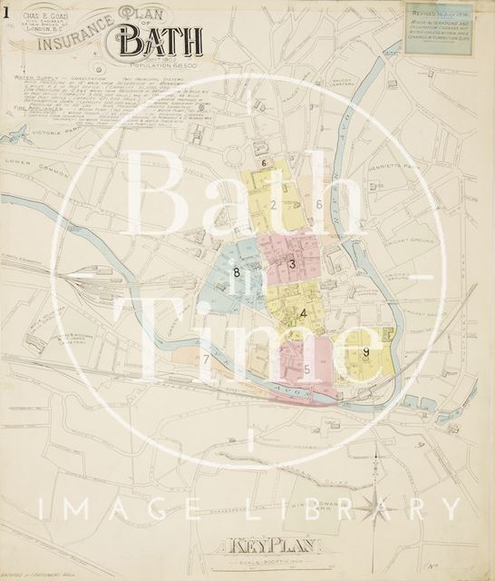 Page 1 Goad Insurance Map of Bath 1936