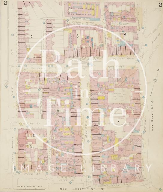 Page 2 Goad Insurance Map of Bath 1936