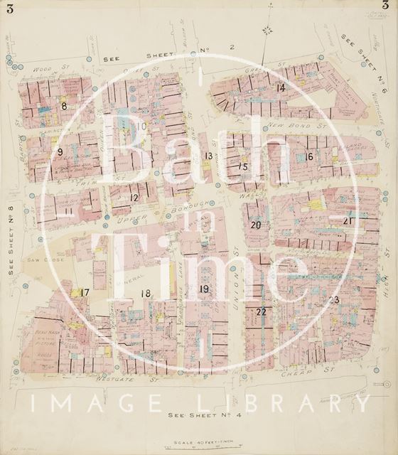 Page 3 Goad Insurance Map of Bath 1936