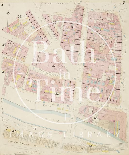 Page 5 Goad Insurance Map of Bath 1936