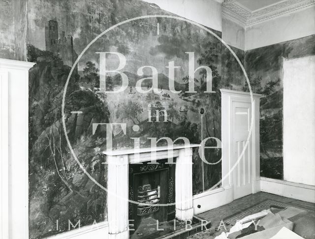 Wall mural, 39, Grosvenor Place, Bath c.1984